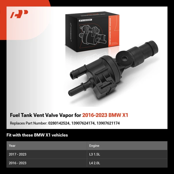 Fuel Tank Vent Valve Vapor for 2016-2023 BMW X1