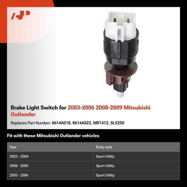 Brake Light Switch for 2003-2006 2008-2009 Mitsubishi Outlander