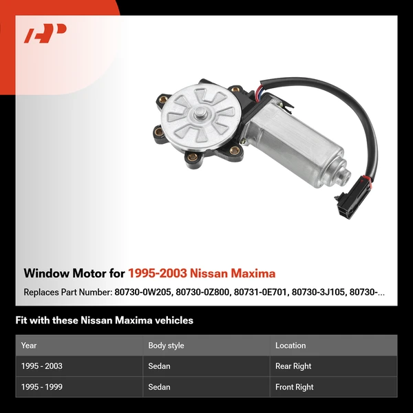 Window Motor for 1995-2003 Nissan Maxima