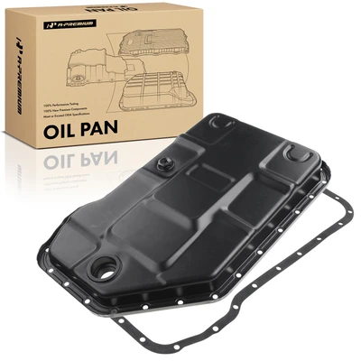 Transmission Oil Pan with Drain Plug & Gasket