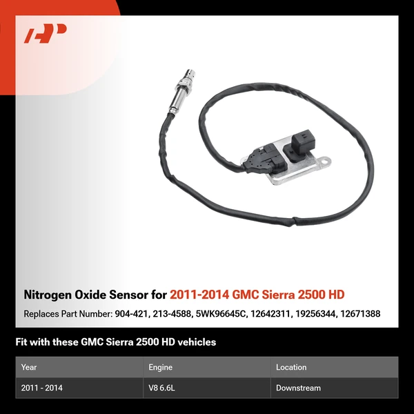 Nitrogen Oxide Sensor for 2011-2014 GMC Sierra 2500 HD