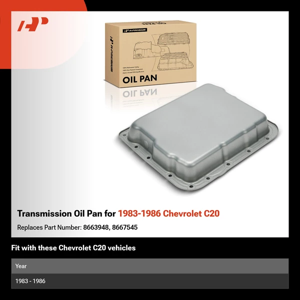 Transmission Oil Pan for 1983-1986 Chevrolet C20