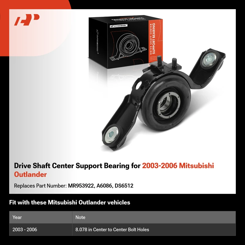 Drive Shaft Center Support Bearing for 2003-2006 Mitsubishi Outlander