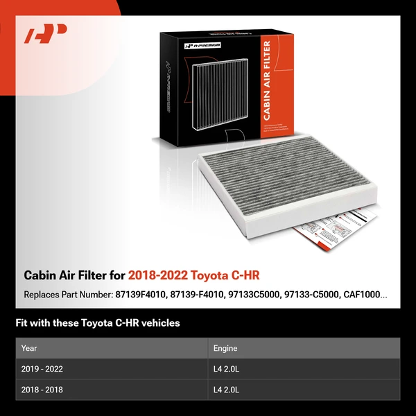 Cabin Air Filter for 2018-2022 Toyota C-HR
