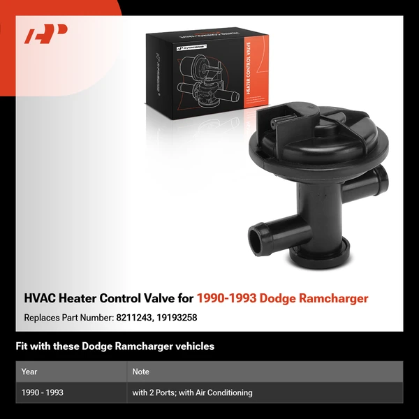 HVAC Heater Control Valve for 1990-1993 Dodge Ramcharger