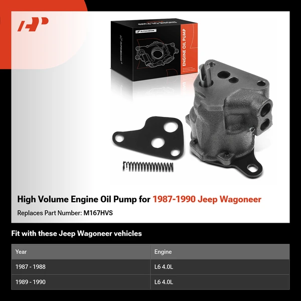 High Volume Engine Oil Pump for 1987-1990 Jeep Wagoneer