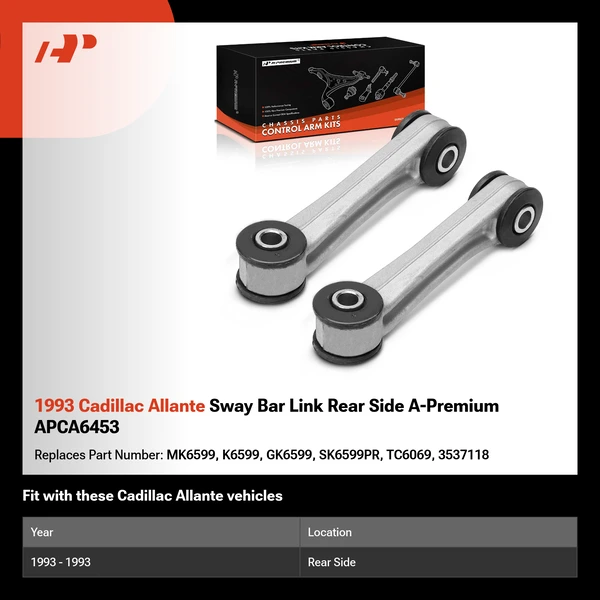 1993 Cadillac Allante Sway Bar Link Rear Side A-Premium APCA6453