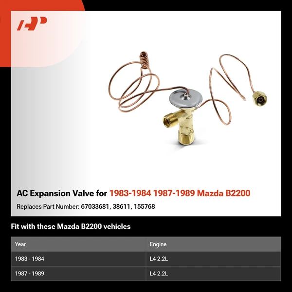 AC Expansion Valve for 1983-1984 1987-1989 Mazda B2200