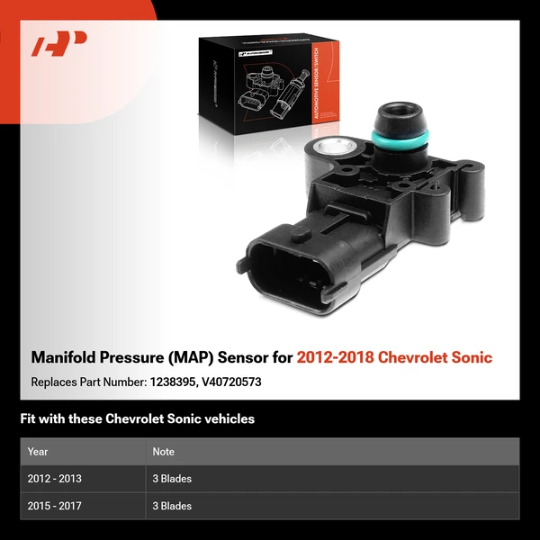 Manifold Pressure (MAP) Sensor for 2012-2018 Chevrolet Sonic