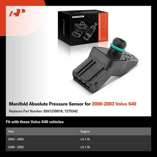 Manifold Absolute Pressure Sensor for 2000-2003 Volvo S40
