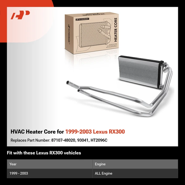 HVAC Heater Core for 1999-2003 Lexus RX300