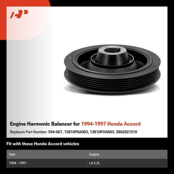 Engine Harmonic Balancer for 1994-1997 Honda Accord