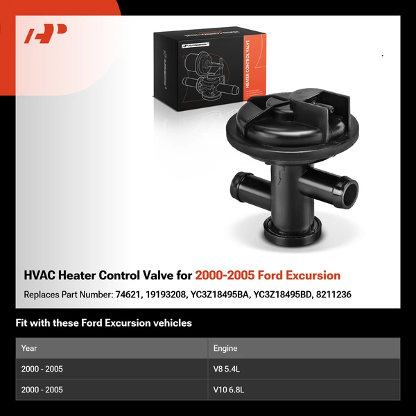 HVAC Heater Control Valve for 2000-2005 Ford Excursion