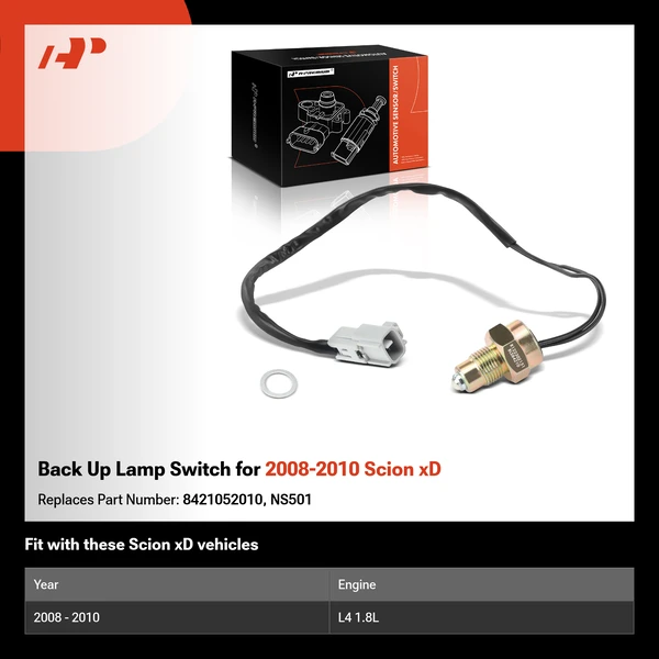 Back Up Lamp Switch for 2008-2010 Scion xD