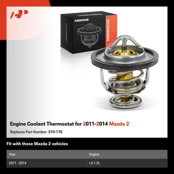 Engine Coolant Thermostat for 2011-2014 Mazda 2