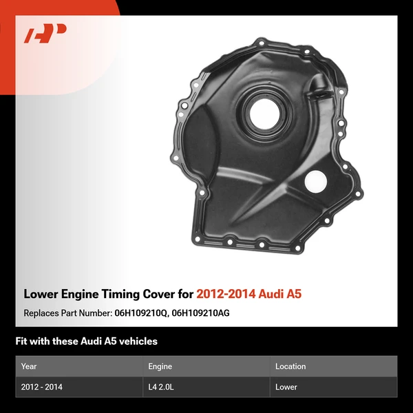 Lower Engine Timing Cover for 2012-2014 Audi A5