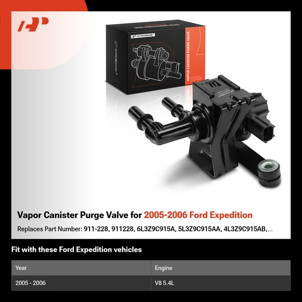 Vapor Canister Purge Valve for 2005-2006 Ford Expedition