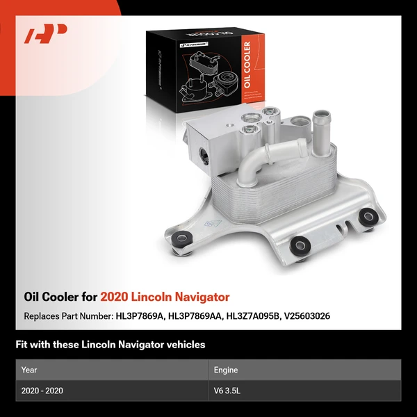 Oil Cooler for 2020 Lincoln Navigator