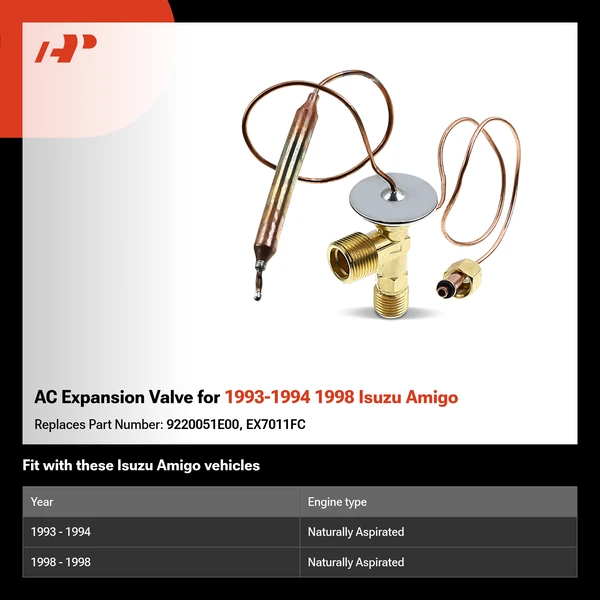 AC Expansion Valve for 1993-1994 1998 Isuzu Amigo
