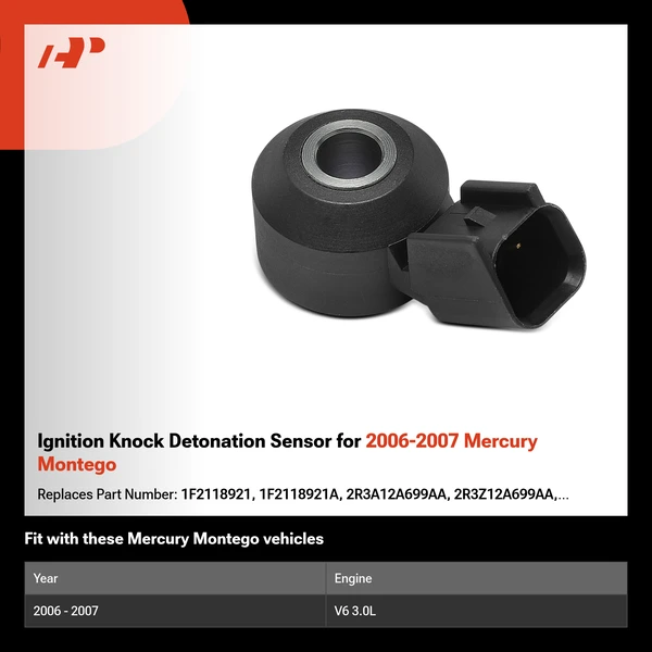 Ignition Knock Detonation Sensor for 2006-2007 Mercury Montego