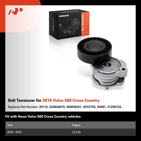 Belt Tensioner for 2016 Volvo S60 Cross Country