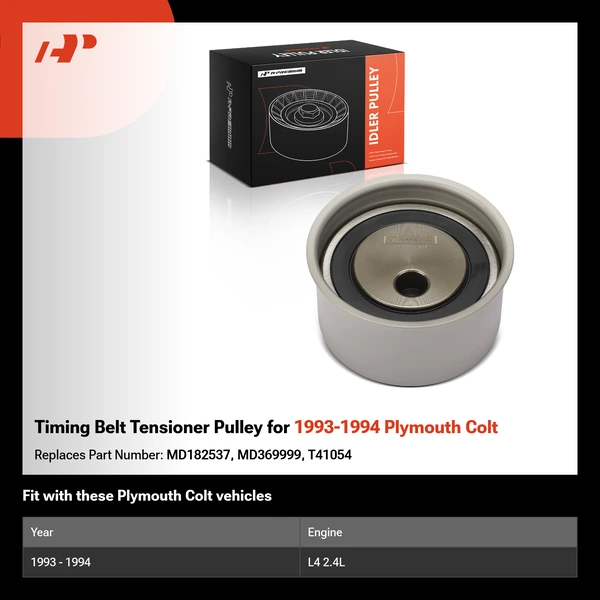 Timing Belt Tensioner Pulley for 1993-1994 Plymouth Colt