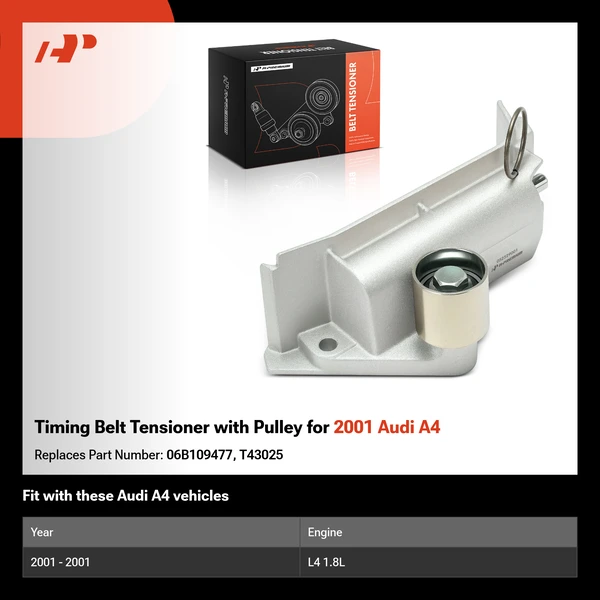 Timing Belt Tensioner with Pulley for 2001 Audi A4