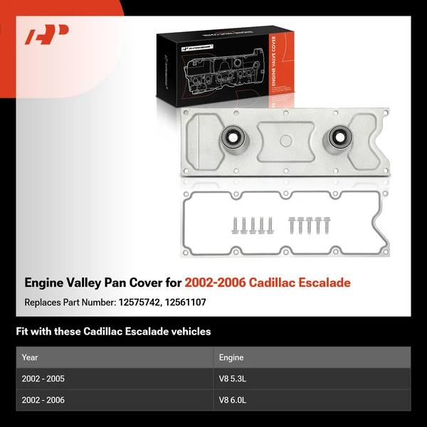 Engine Valley Pan Cover for 2002-2006 Cadillac Escalade