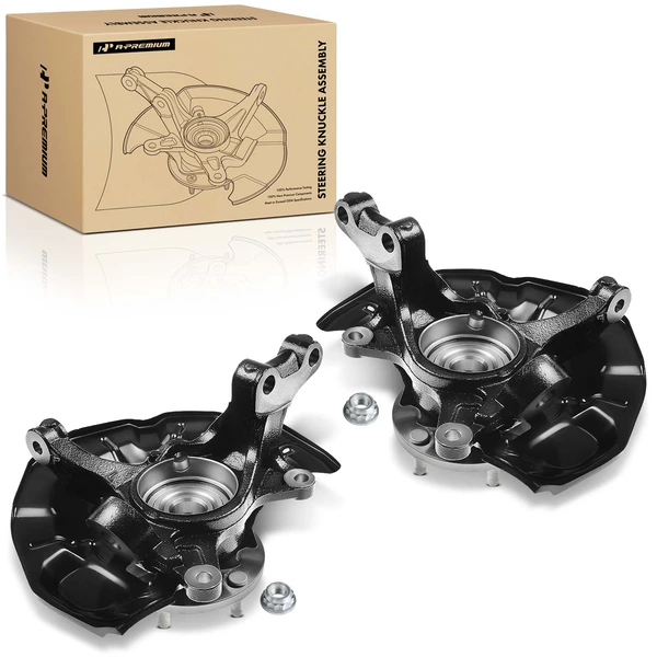 2 Pcs Front Steering Knuckle & Wheel Hub Bearing Assembly for 2007-2012 Lexus ES350