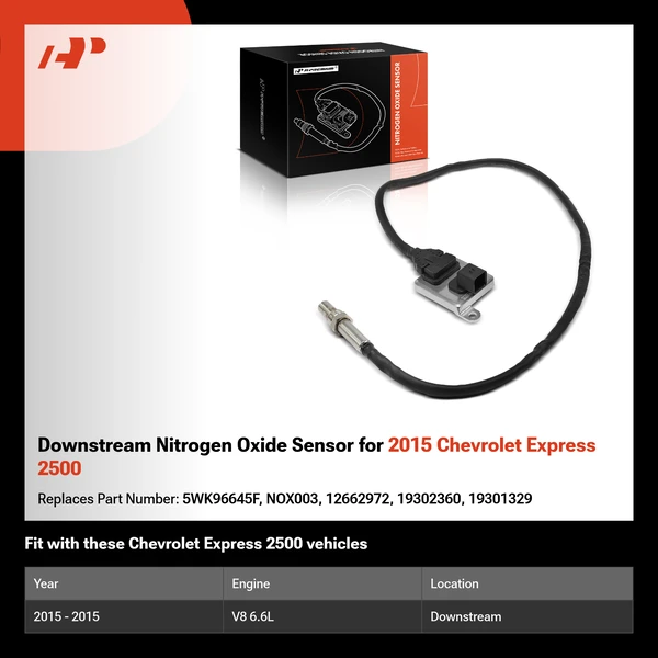 Downstream Nitrogen Oxide Sensor for 2015 Chevrolet Express 2500