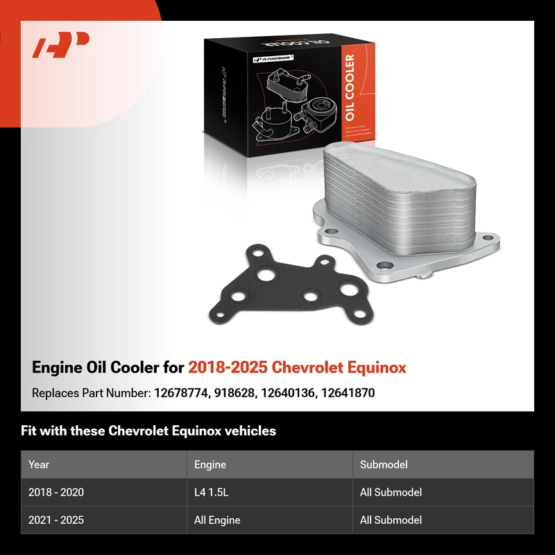 Engine Oil Cooler for 2018-2025 Chevrolet Equinox