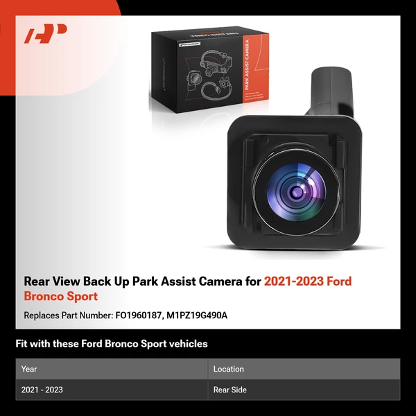 Rear View Back Up Park Assist Camera for 2021-2023 Ford Bronco Sport
