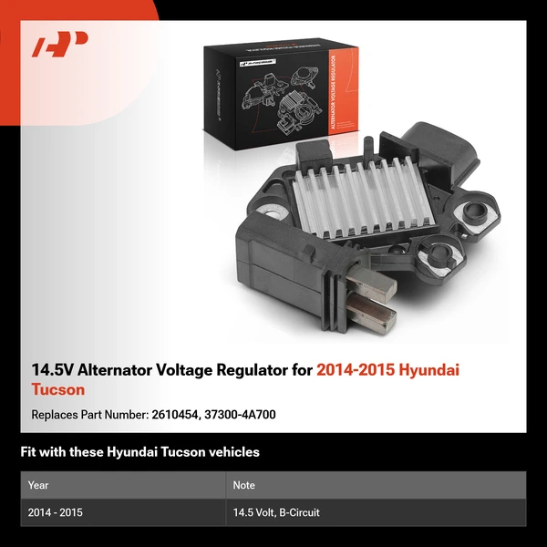 14.5V Alternator Voltage Regulator for 2014-2015 Hyundai Tucson