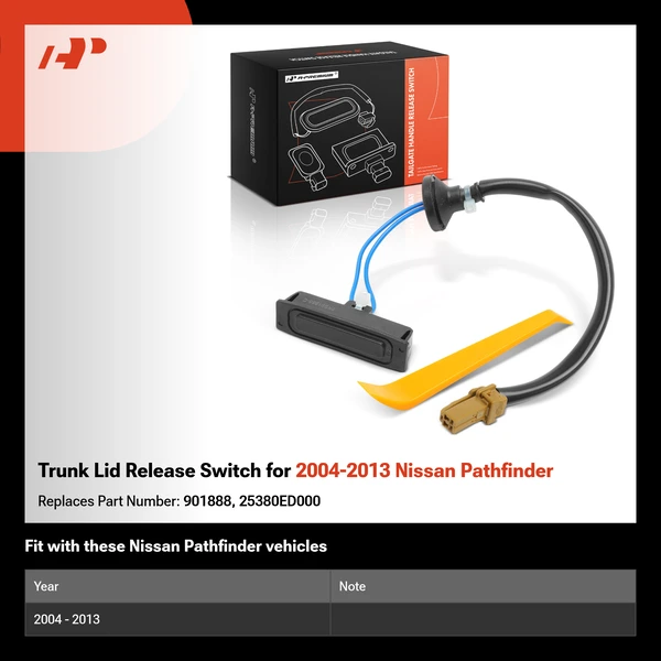Trunk Lid Release Switch for 2004-2013 Nissan Pathfinder
