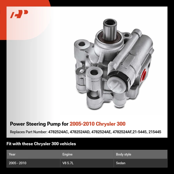 Power Steering Pump for 2005-2010 Chrysler 300