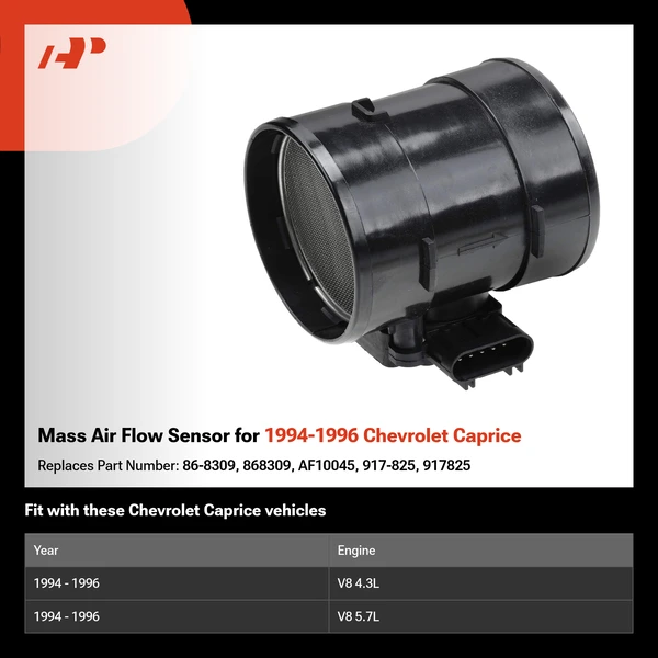 Mass Air Flow Sensor for 1994-1996 Chevrolet Caprice