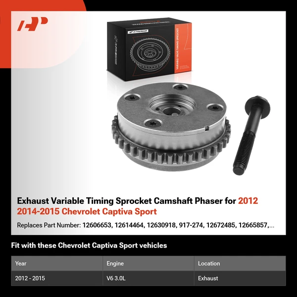 Exhaust Variable Timing Sprocket Camshaft Phaser for 2012 2014-2015 Chevrolet Captiva Sport