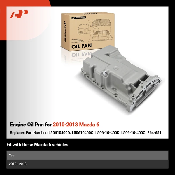 Engine Oil Pan for 2010-2013 Mazda 6