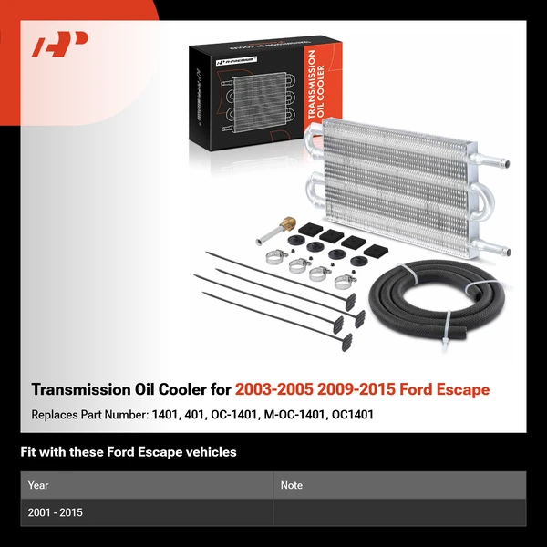 Transmission Oil Cooler for 2003-2005 2009-2015 Ford Escape