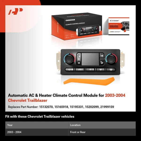 Automatic AC & Heater Climate Control Module for 2003-2004 Chevrolet Trailblazer