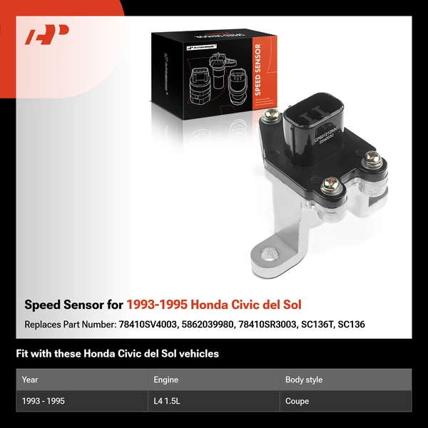 Speed Sensor for 1993-1995 Honda Civic del Sol
