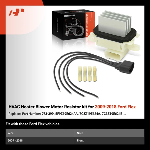 HVAC Heater Blower Motor Resistor kit for 2009-2018 Ford Flex