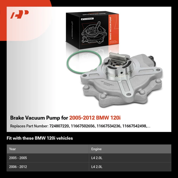 Brake Vacuum Pump for 2005-2012 BMW 120i