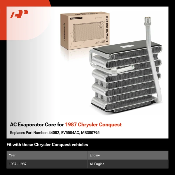 AC Evaporator Core for 1987 Chrysler Conquest