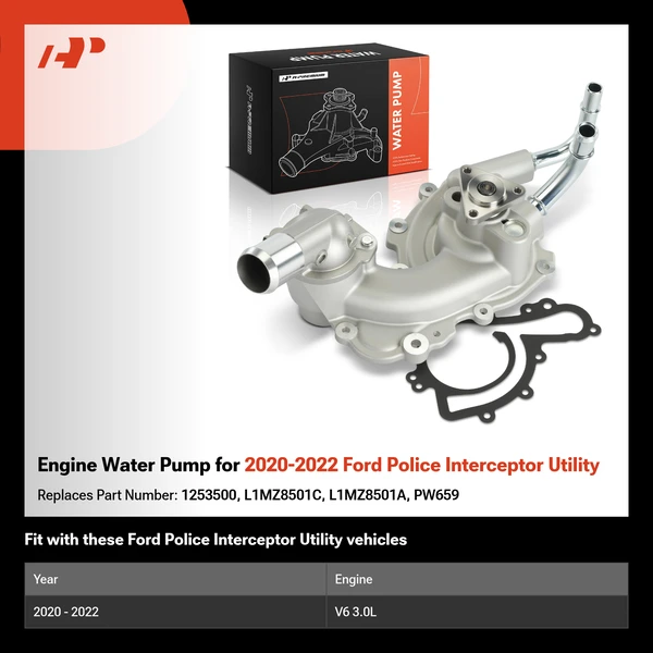 Engine Water Pump for 2020-2022 Ford Police Interceptor Utility