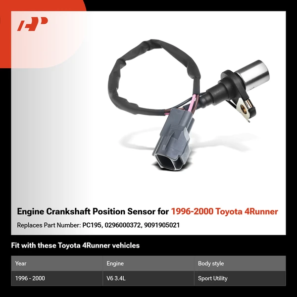 Engine Crankshaft Position Sensor for 1996-2000 Toyota 4Runner