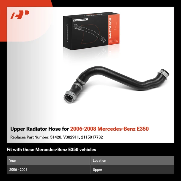 Upper Radiator Hose for 2006-2008 Mercedes-Benz E350
