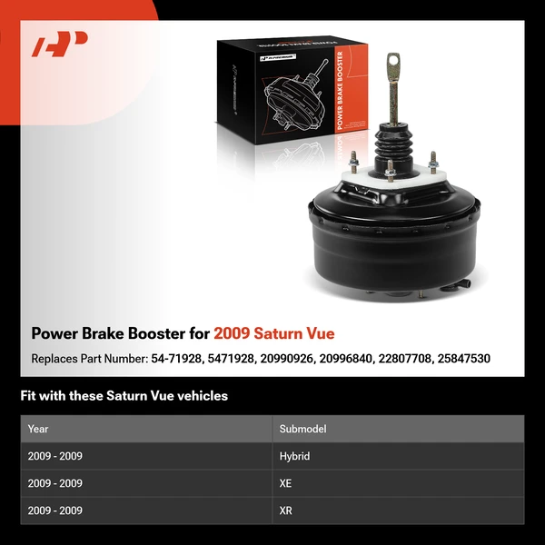 Power Brake Booster for 2009 Saturn Vue