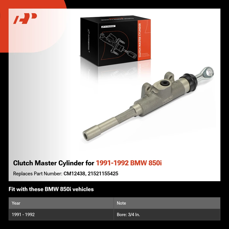 Clutch Master Cylinder for 1991-1992 BMW 850i
