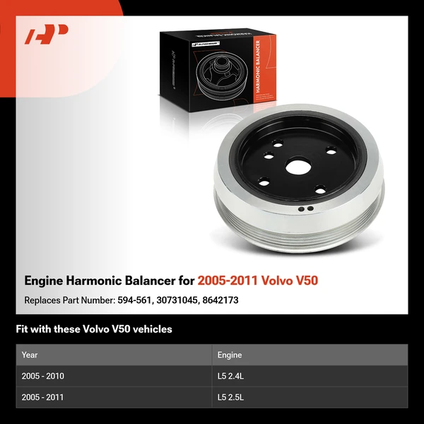 Engine Harmonic Balancer for 2005-2011 Volvo V50